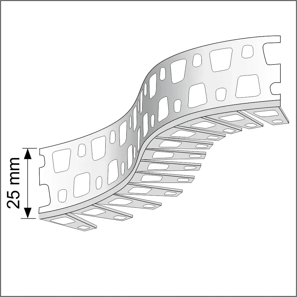 10 X 25×25 PVC Flexible Arch Corner Bead for Render and Plaster - Company