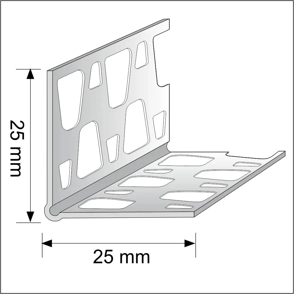 10 X 25x25mm Pvc Render Corner Bead - Company