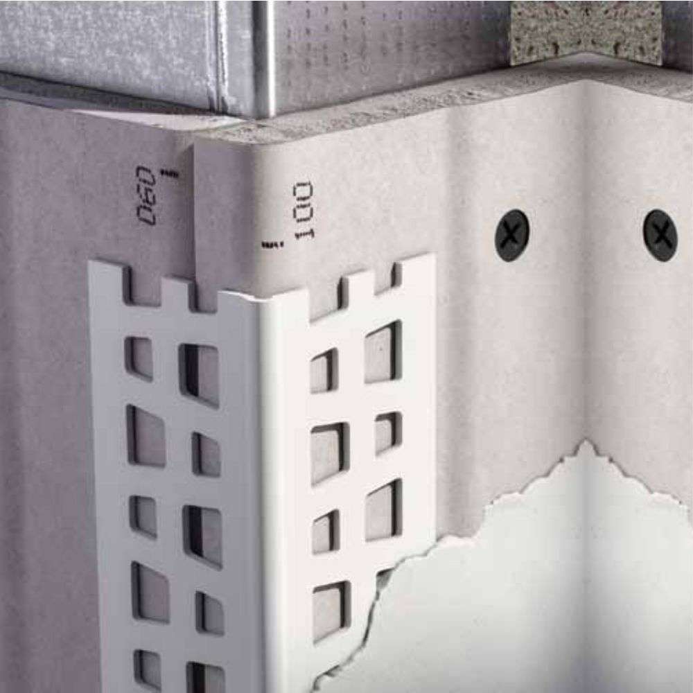 10 x 25x25mm PVC Render Corner Bead – Pack of 10