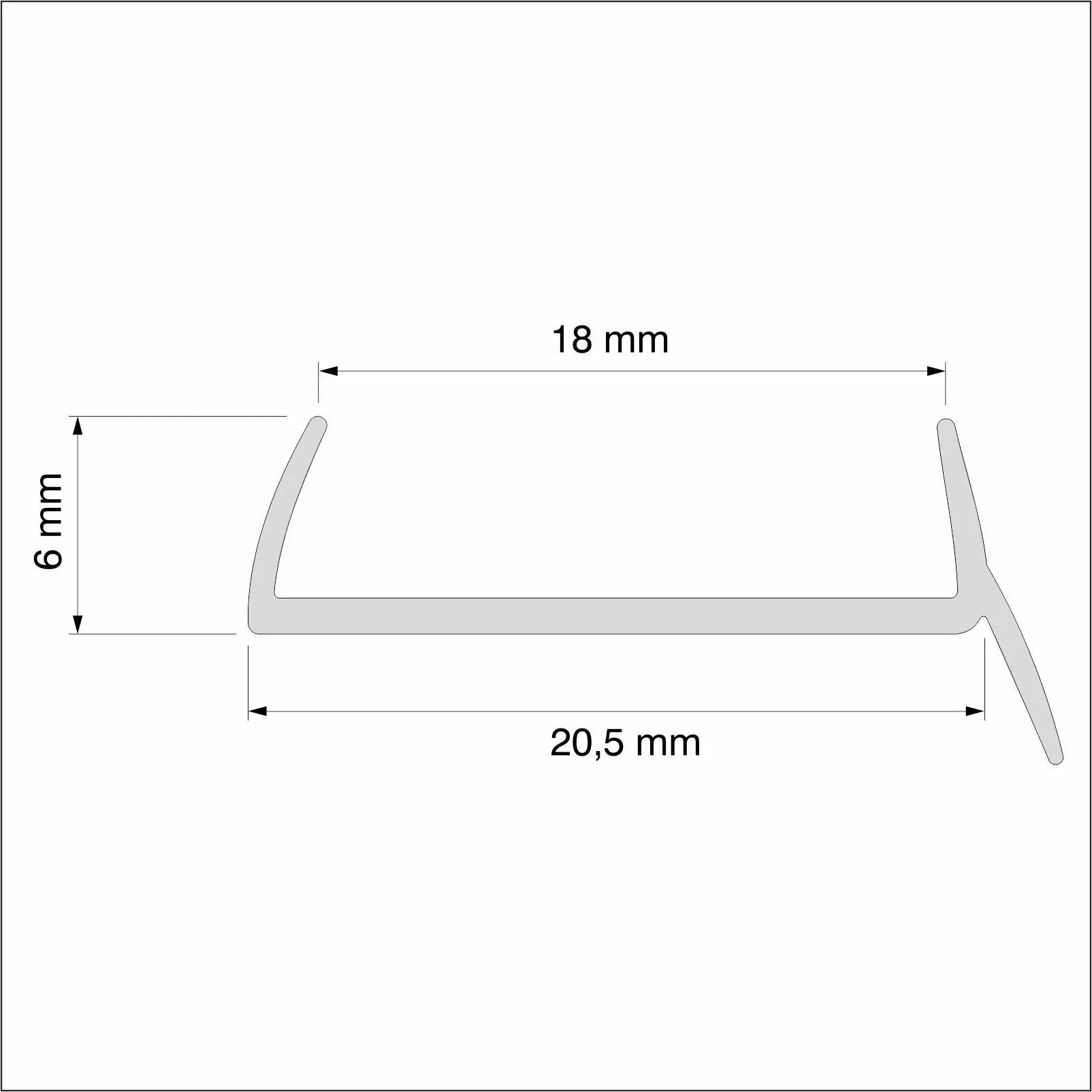 18mm Pvc Kitchen Plinth Sealing Strip - Company