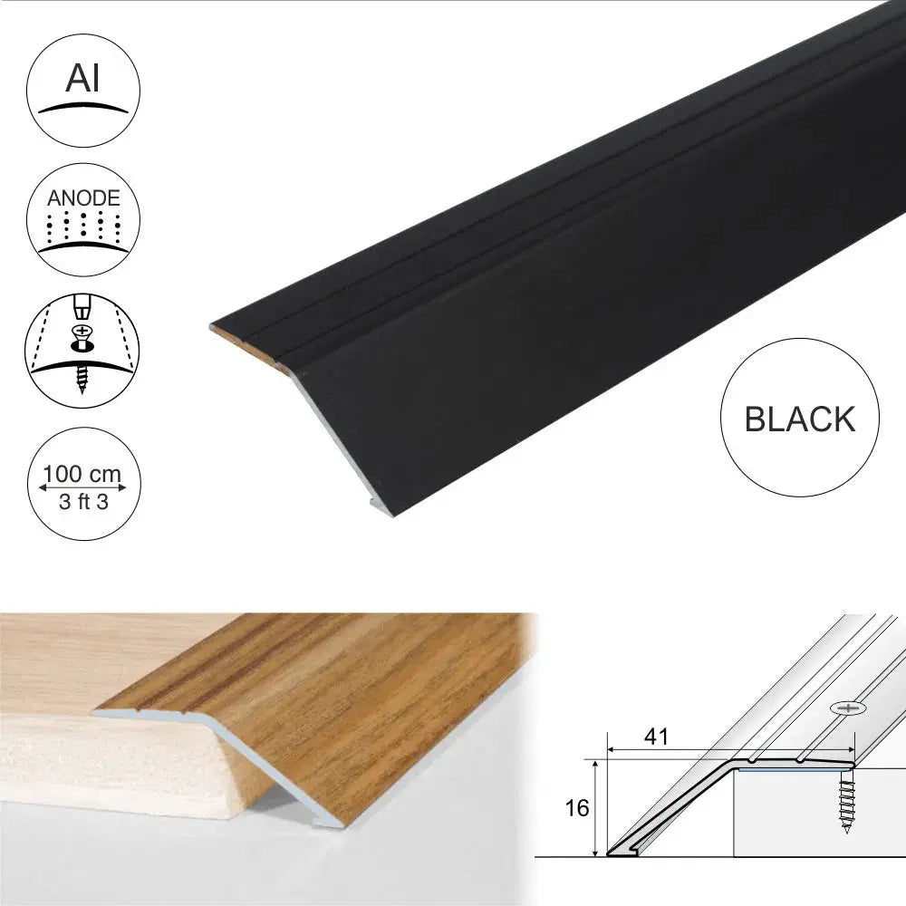 A47 41mm Anodised Aluminium Door Threshold Ramp Profile Stair Nosing etc