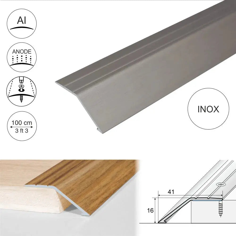 A47 41mm Anodised Aluminium Door Threshold Ramp Profile Stair Nosing etc