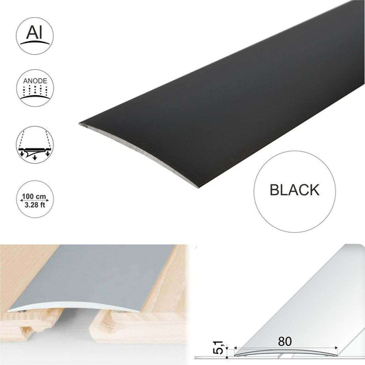 A71 80mm Anodised Aluminium Self Adhesive Door Threshold Strip