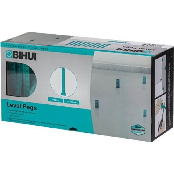 Bihui Self Levelling Flooring Pegs (100 Pack) Gauge Stair Nosing Company