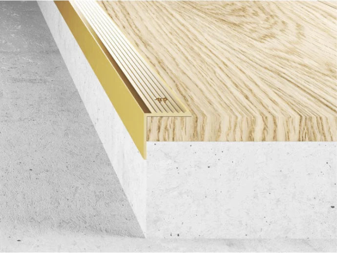 Aluminium Stair Nosing 25x20mm Anti-Slip Edge Protector S02