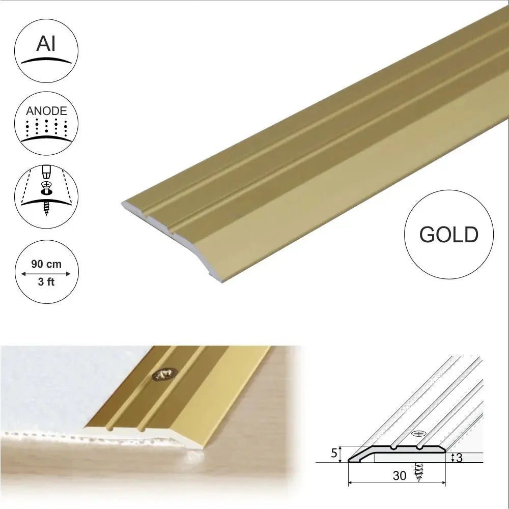 A01 30mm Anodised Aluminium Door Threshold Ramp Profile - Company