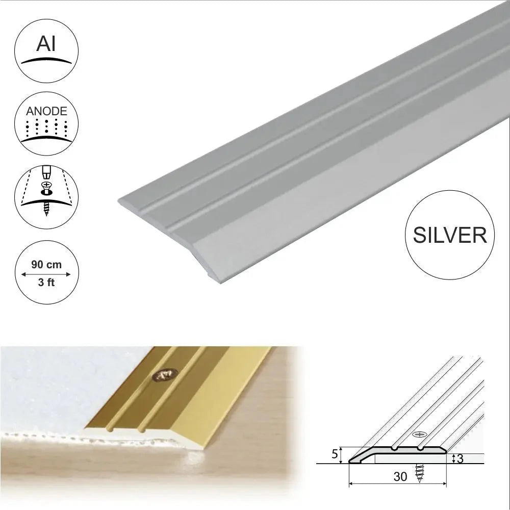 A01 30mm Anodised Aluminium Door Threshold Ramp Profile - Company