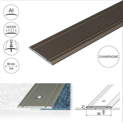 A02 30mm Anodised Aluminium Flat Door Threshold Strip - Company