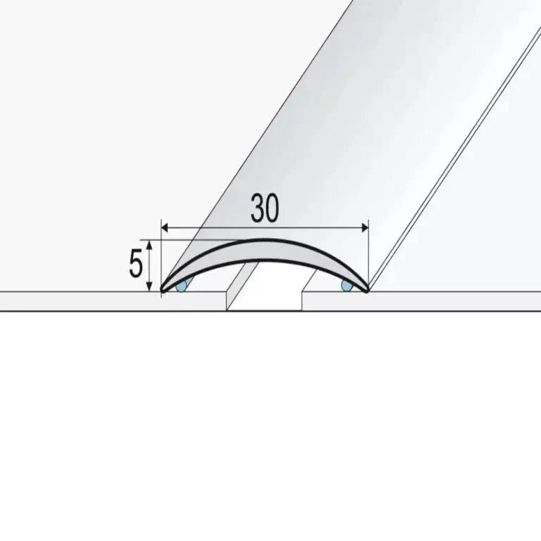 A03 30mm Anodised Aluminium Self Adhesive Door Threshold Strip - Company