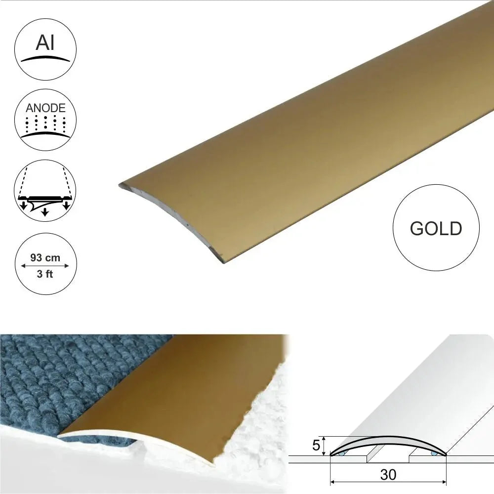 A03 30mm Anodised Aluminium Self Adhesive Door Threshold Strip - Company