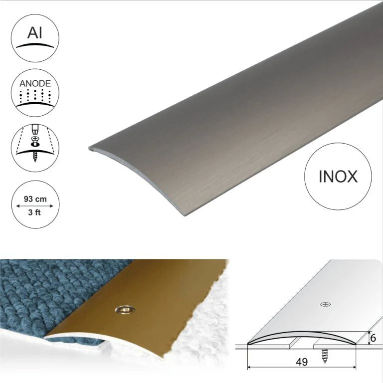 A04 49mm Anodised Aluminium Door Threshold Strip - Company