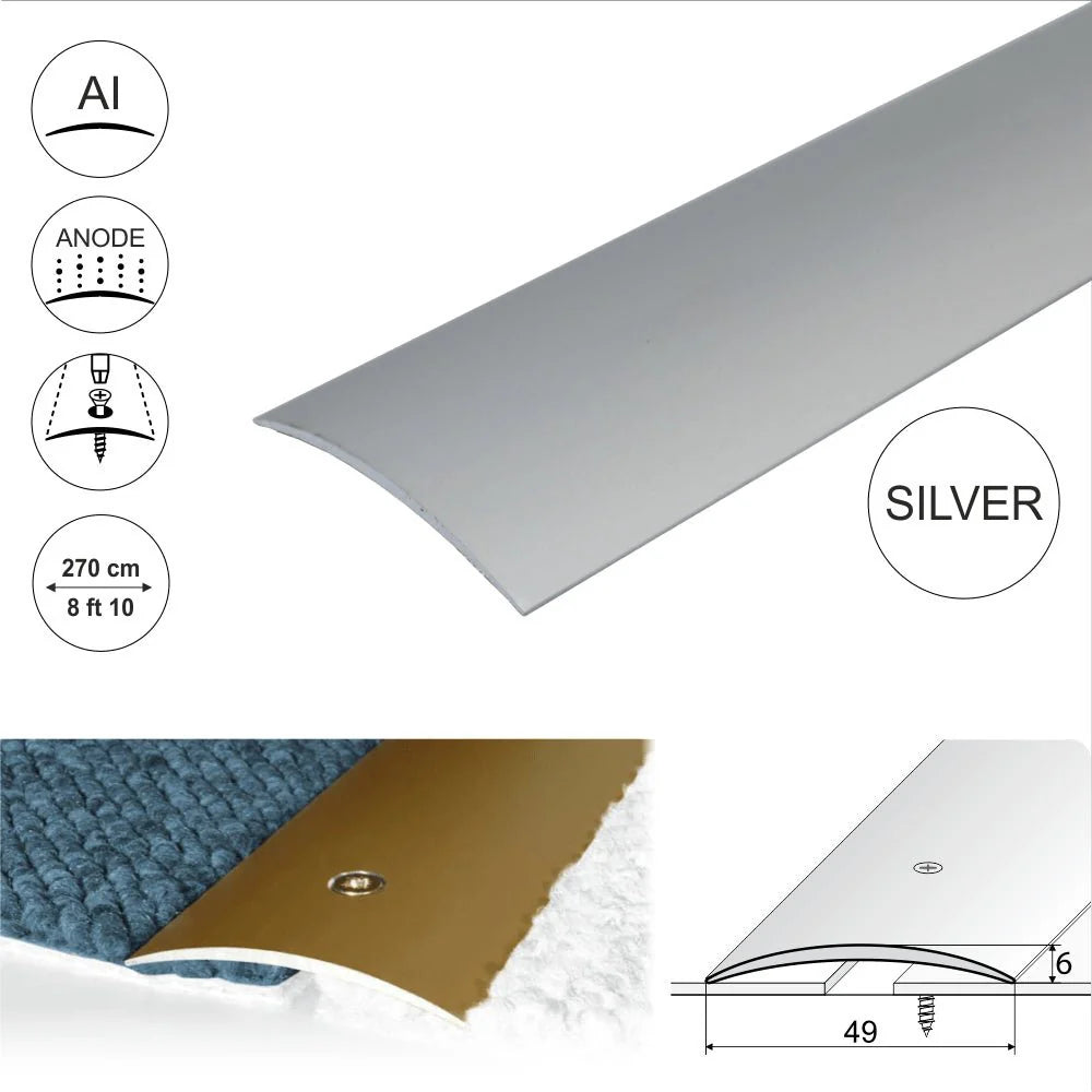 A04 49mm Anodised Aluminium Door Threshold Strip - Company