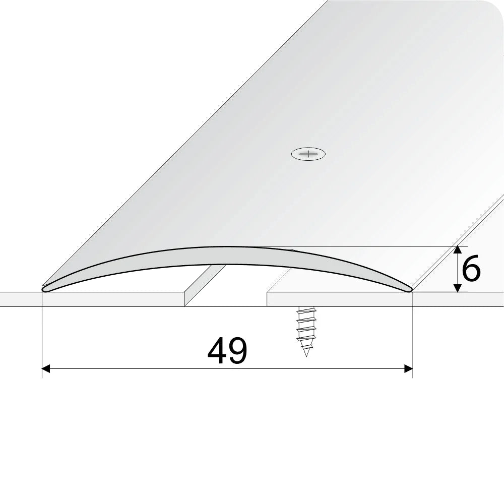 A04 49mm Anodised Aluminium Door Threshold Strip - Company