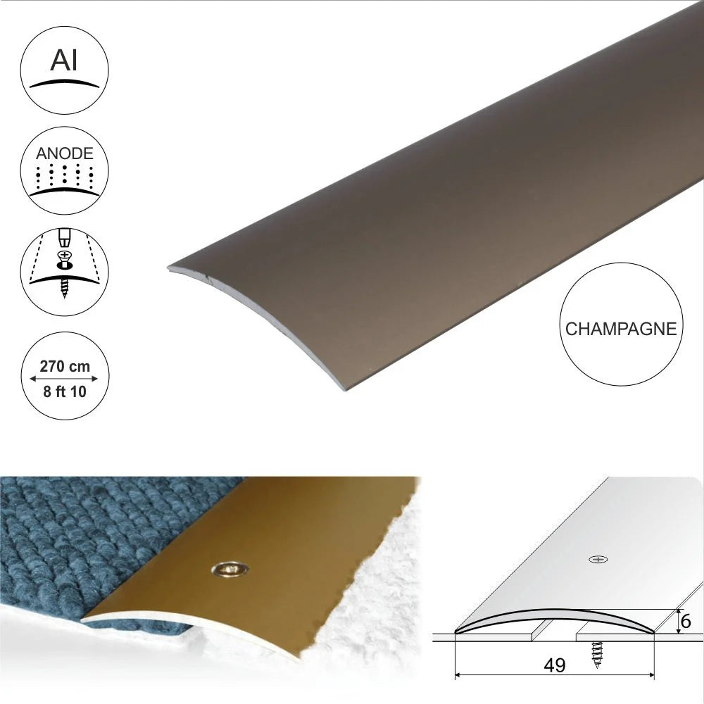 A04 49mm Anodised Aluminium Door Threshold Strip - Company