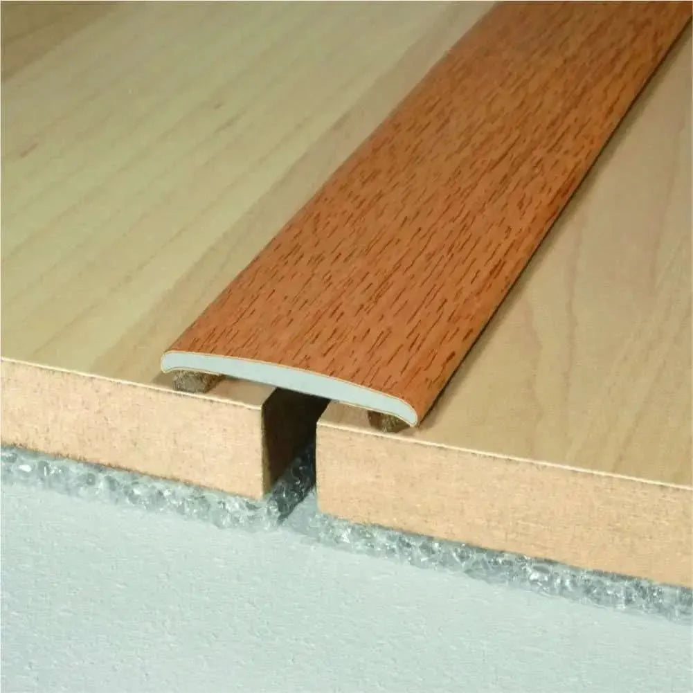 A08 35mm Aluminium Wood Effect Flat Self Adhesive Door Threshold Strip - Company