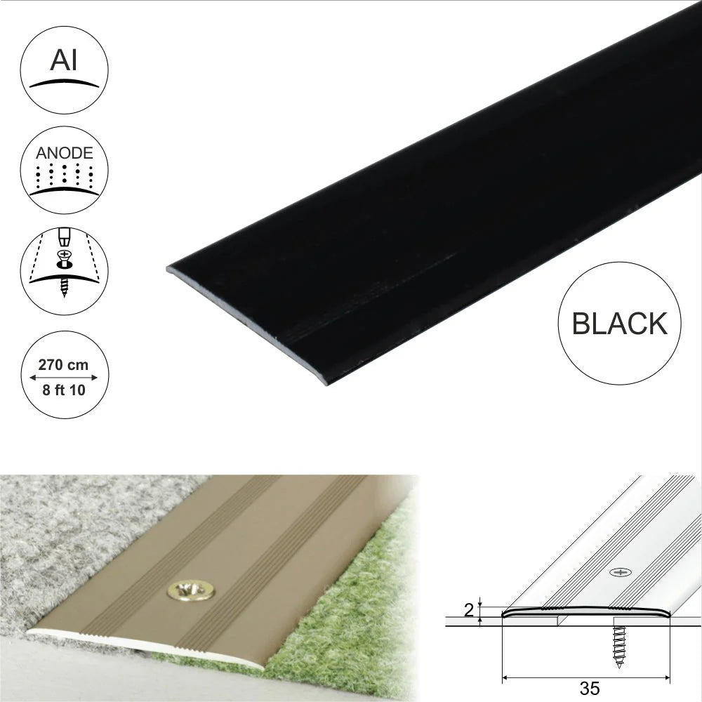 A08 35mm Anodised Aluminium Flat Door Threshold Profile - Company