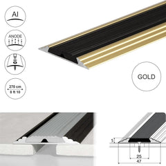 A10 50mm Anodised Aluminium Flat Non Slip Door Threshold Strip - Company