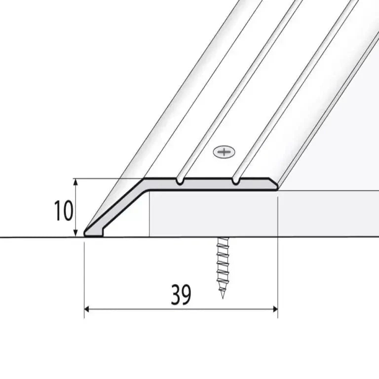 A11 40mm Anodised Aluminium Door Threshold Ramp Profile - Company