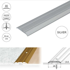 A12 25mm Anodised Aluminium Flat Door Threshold Strip - Company