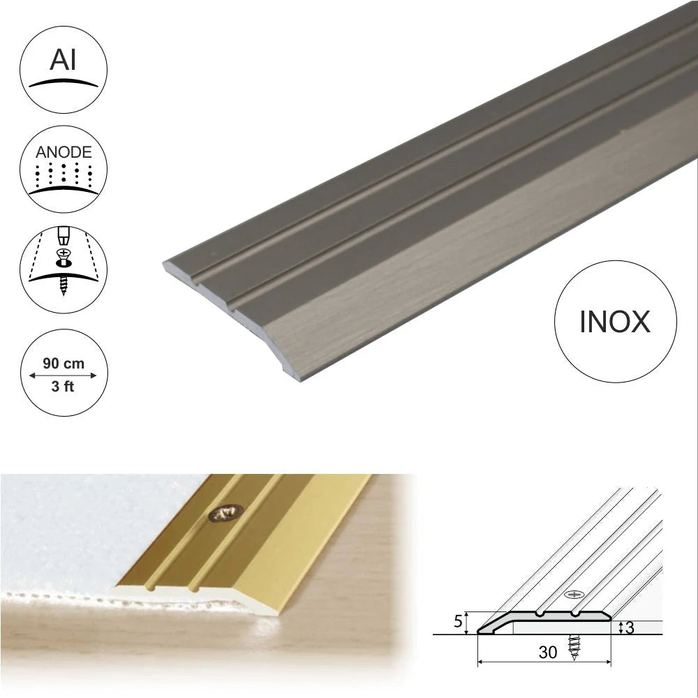 A12 25mm Anodised Aluminium Flat Door Threshold Strip - Company