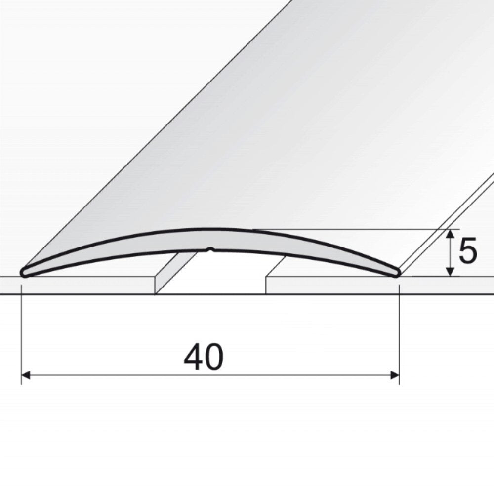 A13 40mm Aluminium Wood Effect Self Adhesive Door Threshold Strip - Company