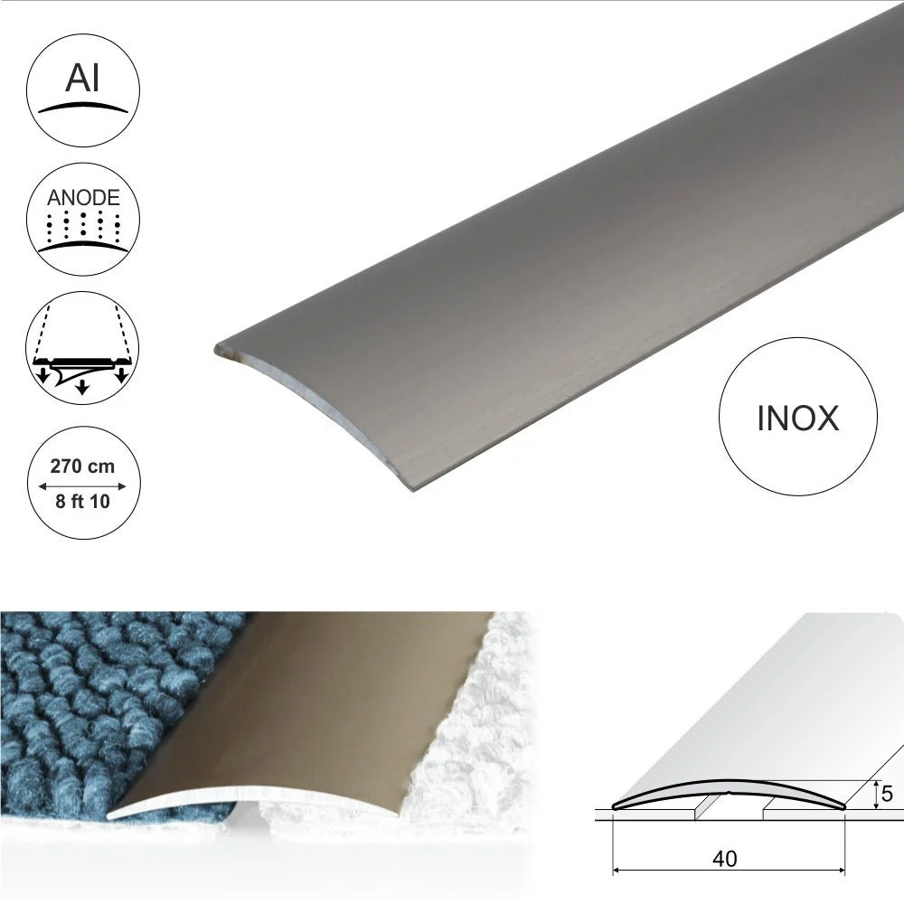 A13 40mm Anodised Aluminium Self Adhesive Door Threshold Strip - Company