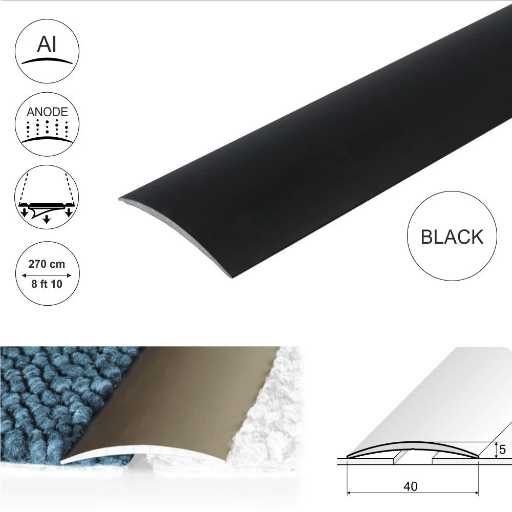 A13 40mm Anodised Aluminium Self Adhesive Door Threshold Strip - Company