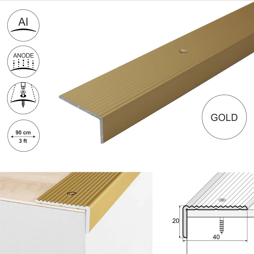 aluminium stair nosing edge trim UK