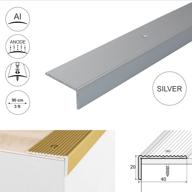 aluminium stair nosing edge trim UK