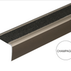 A44 41 x 26.6mm Anodised Aluminium Non Slip Stair Nosing Edge Trim with Non Slip Tape