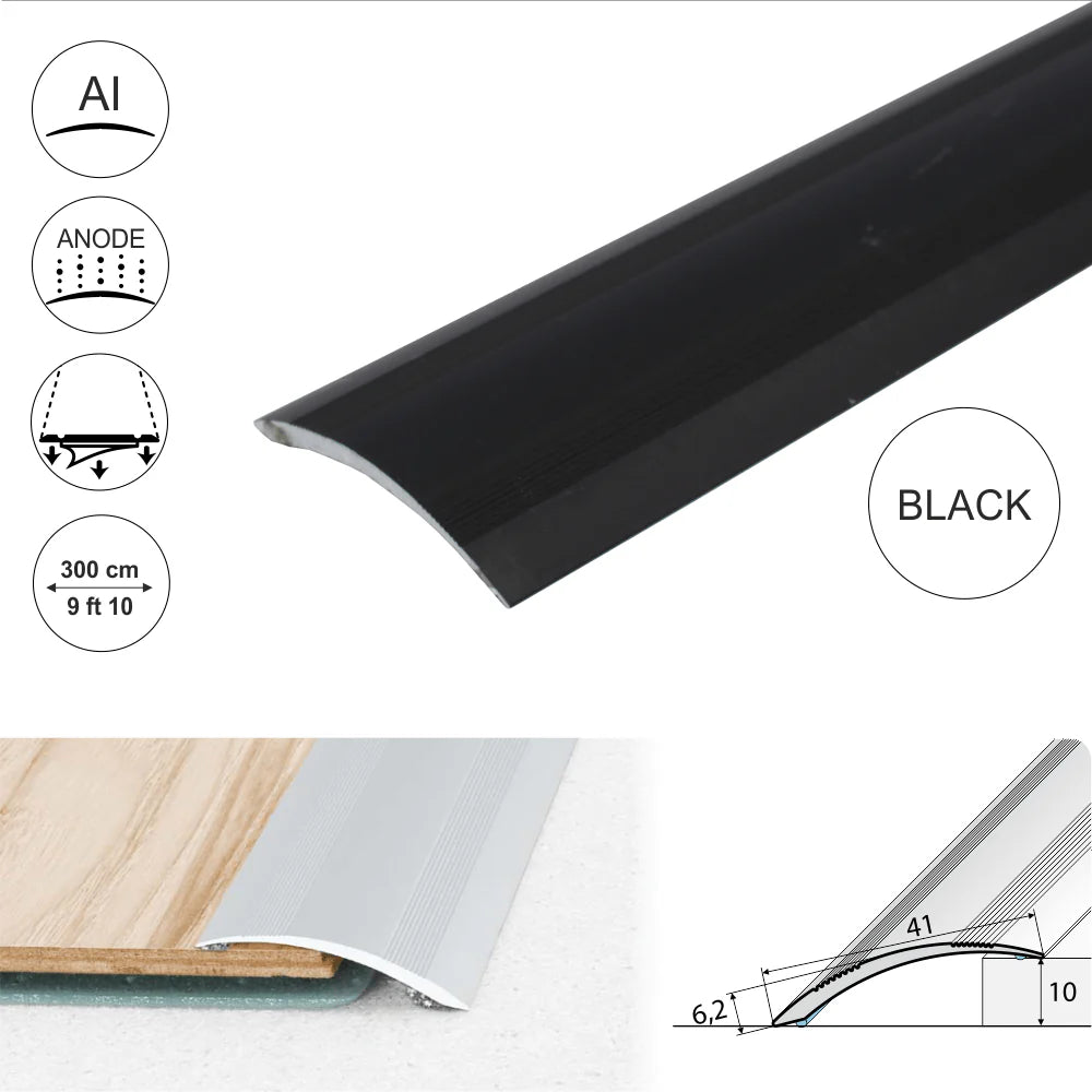 A48 41mm Anodised Aluminium Self Adhesive Door Threshold Ramp Profile Stair Nosing etc