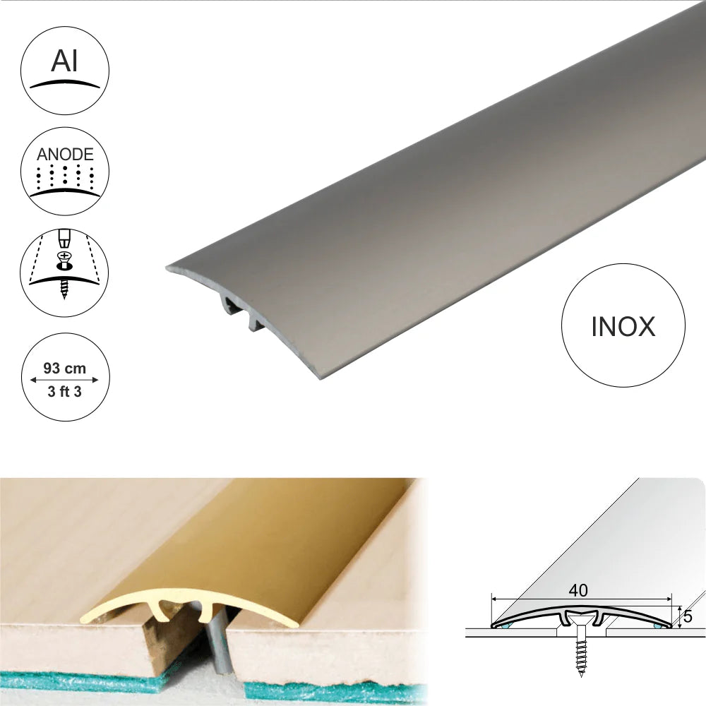 A66 32mm Anodised Aluminium Door Threshold Strip Stair Nosing etc