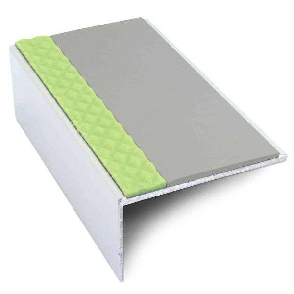 ASL01 56x32mm Aluminium Non Slip Stair Nosing Edge Trim With Pvc Insert Stair Nosing etc