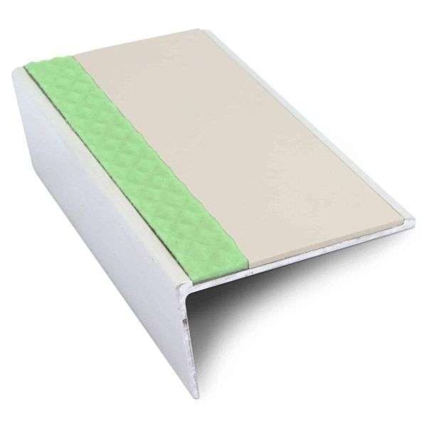 ASL02 57x32mm Aluminium Non Slip Stair Nosing Edge Trim With Pvc Insert Stair Nosing etc