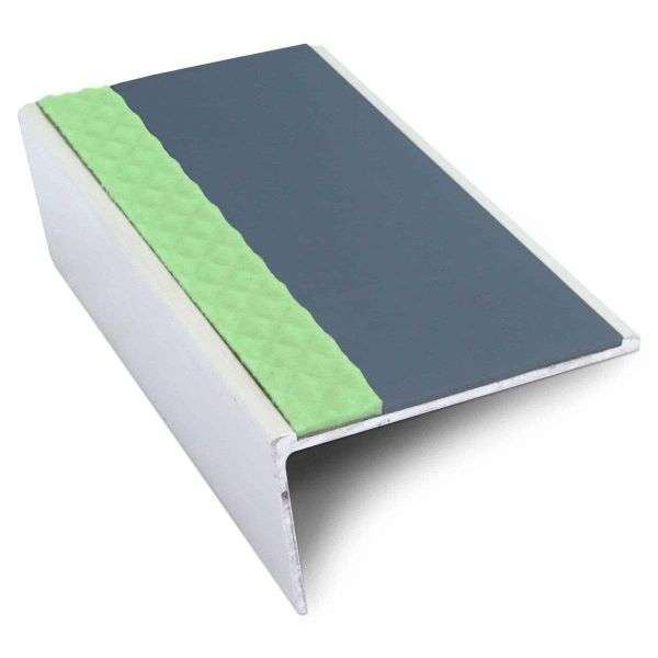 ASL02 57x32mm Aluminium Non Slip Stair Nosing Edge Trim With Pvc Insert Stair Nosing etc