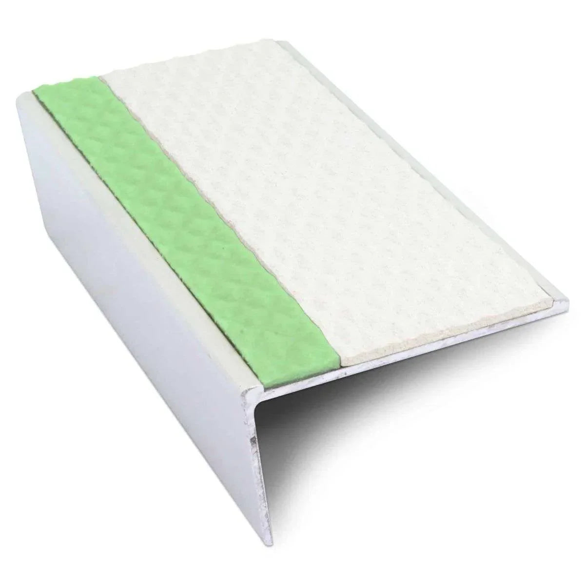 ASL02 Tredsafe 57x32mm Aluminium Non Slip Stair Nosing Edge Trim With Pvc Insert Stair Nosing etc