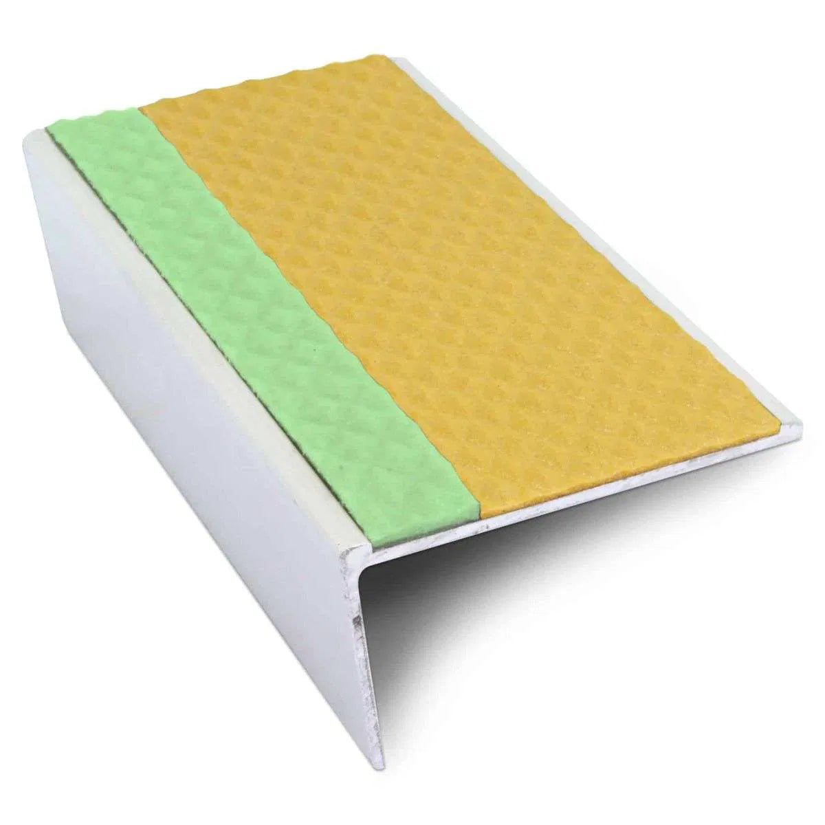 ASL02 Tredsafe 57x32mm Aluminium Non Slip Stair Nosing Edge Trim With Pvc Insert Stair Nosing etc