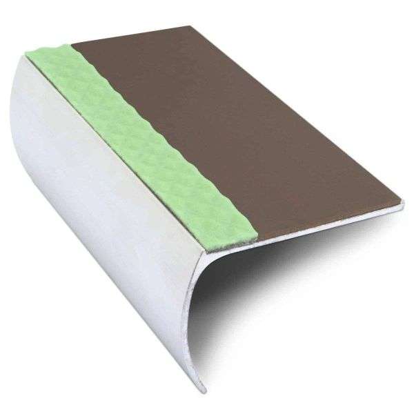 ASL03 57x40mm Aluminium Non Slip Stair Nosing Edge Trim With Pvc Insert Stair Nosing etc