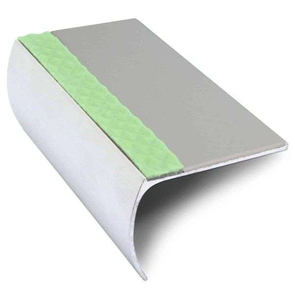 ASL03 57x40mm Aluminium Non Slip Stair Nosing Edge Trim With Pvc Insert Stair Nosing etc