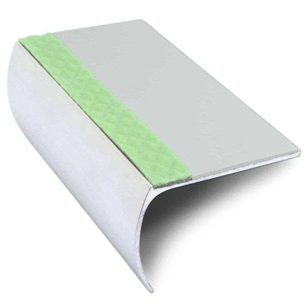 ASL03 57x40mm Aluminium Non Slip Stair Nosing Edge Trim With Pvc Insert Stair Nosing etc