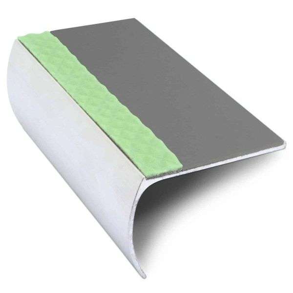 ASL03 57x40mm Aluminium Non Slip Stair Nosing Edge Trim With Pvc Insert Stair Nosing etc