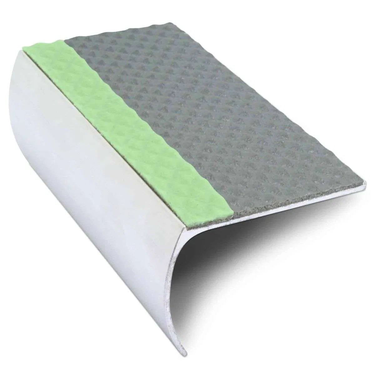 ASL03 Tredsafe 57x40mm Aluminium Non Slip Stair Nosing Edge Trim With Pvc Insert Stair Nosing etc