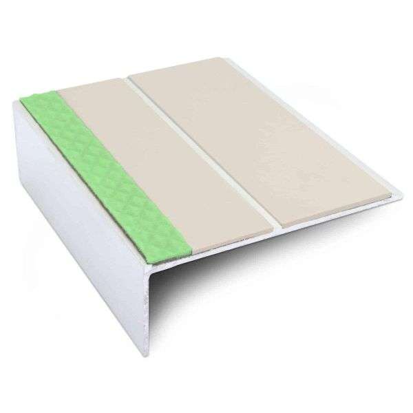 ASL09 85x30mm Aluminium Non Slip Stair Nosing Edge Trim With Pvc Insert Stair Nosing etc