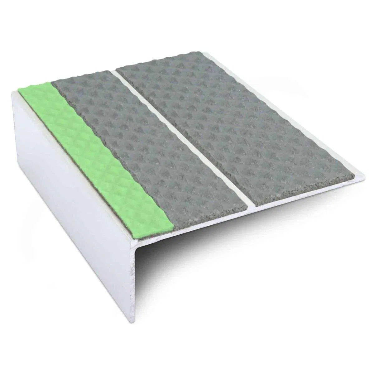 ASL09 Tredsafe 85x30mm Aluminium Non Slip Stair Nosing Edge Trim With Pvc Insert Stair Nosing etc