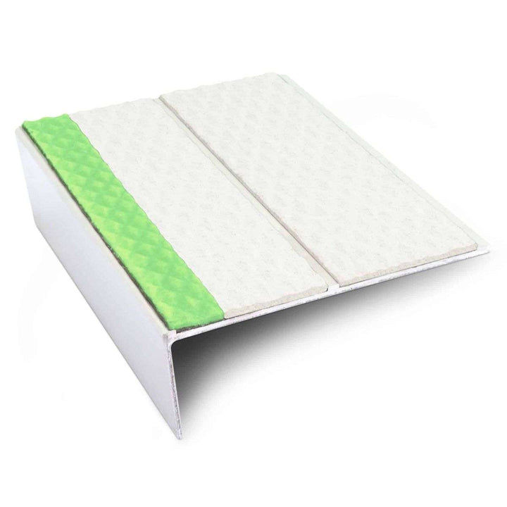 ASL09 85x30mm Tredsafe Aluminium Non Slip Stair Nosing Edge Trim With PVC Insert