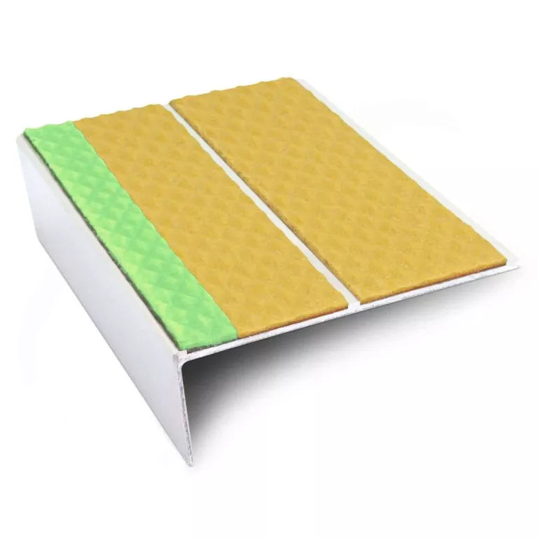 ASL10 Tredsafe 85x32mm Aluminium Non Slip Stair Nosing Edge Trim With Pvc Insert Stair Nosing etc