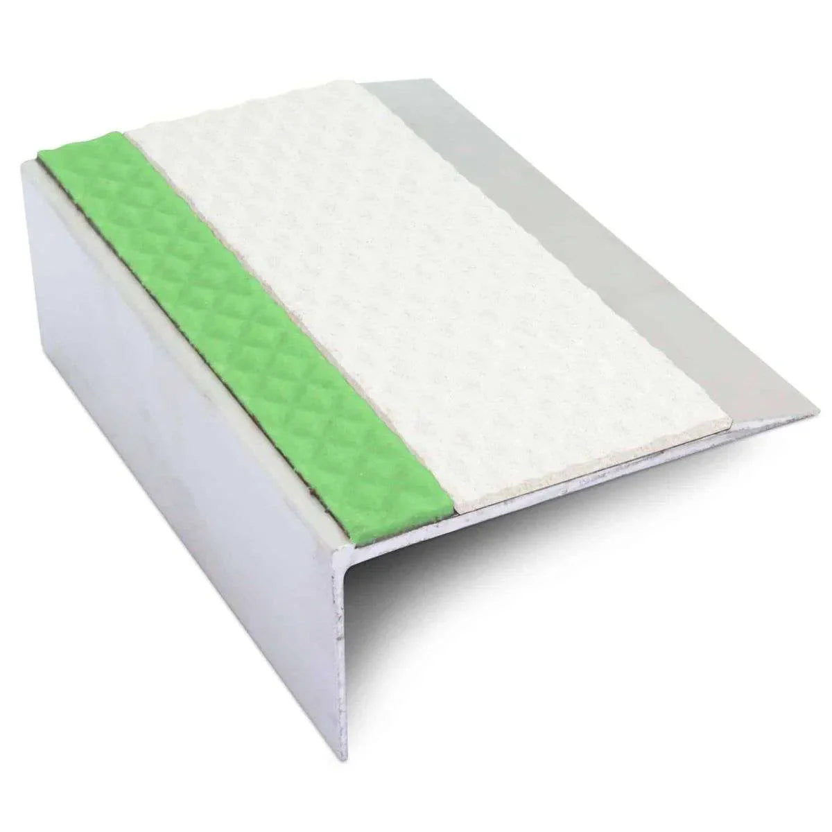 ASL15 Tredsafe 66x32mm Aluminium Non Slip Stair Nosing Edge Trim With Pvc Insert Stair Nosing etc