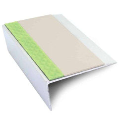 ASL16 66x32mm Aluminium Non Slip Stair Nosing Edge Trim With Pvc Insert Stair Nosing etc