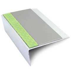 ASL16 66x32mm Aluminium Non Slip Stair Nosing Edge Trim With Pvc Insert Stair Nosing etc