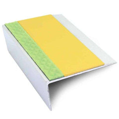 ASL16 66x32mm Aluminium Non Slip Stair Nosing Edge Trim With Pvc Insert Stair Nosing etc